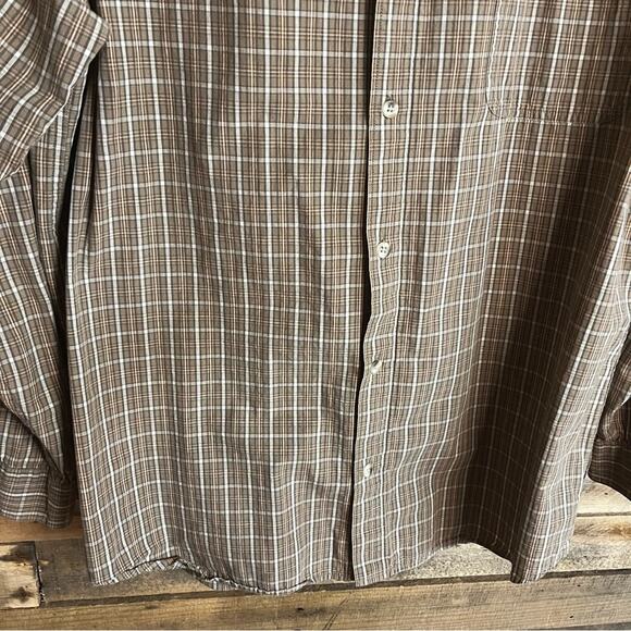 Columbia‎ Brown Plaid Button Down Shirt Size XL - Picture 5 of 10
